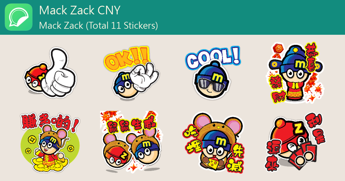 Mack Zack CNY - WhatSticker