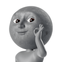 Moon Sticker for iOS & Android